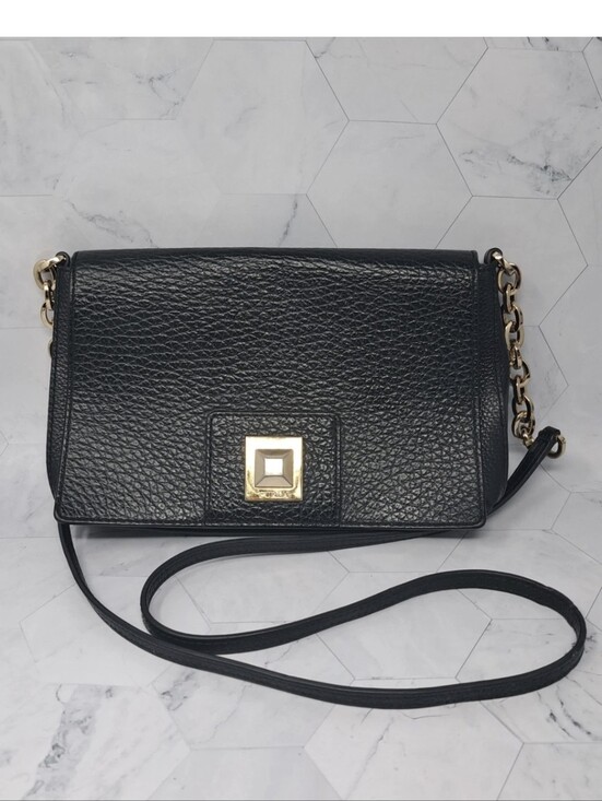 Furla Handbags - Furla Joanne Pebbled Leather Bag - Black
